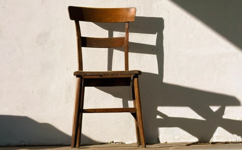 An almost empty room with a single dark chair standing well away from the wall and clear floor around the chair.